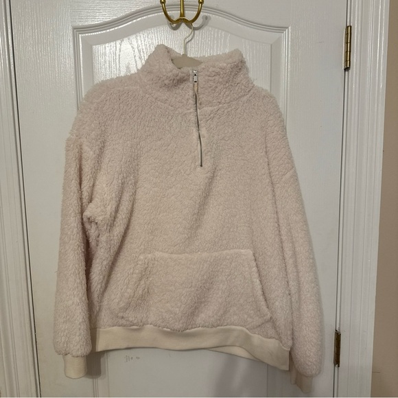 Copper Key Cozy Cream Sherpa Pullover - Picture 1 of 3